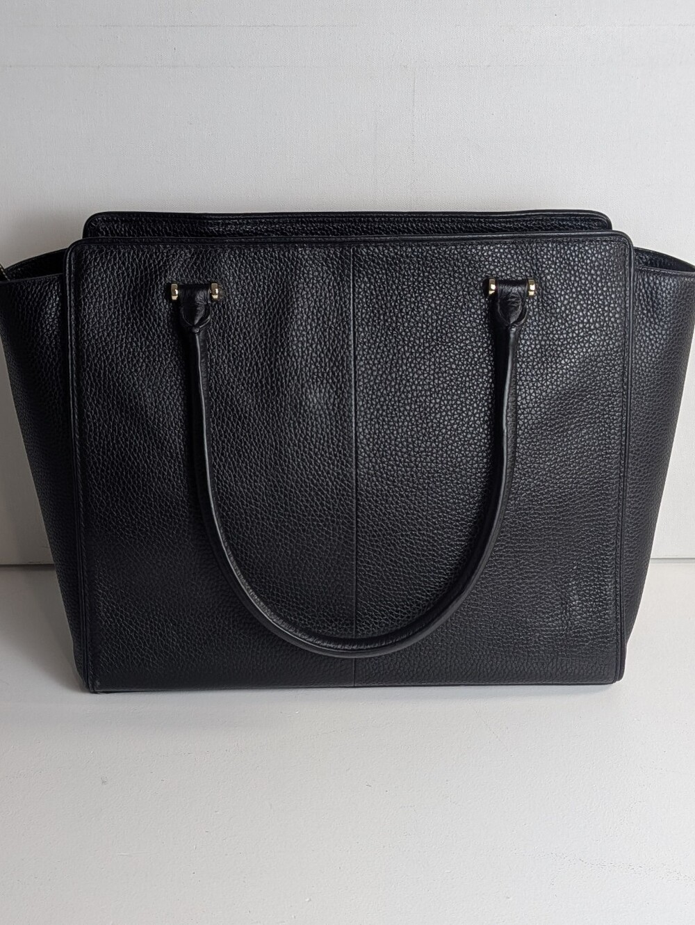 KATE SPADE NEW YORK ALLYN CHESTER STREET BAG SATCHEL PEBBLED LEATHER BLACK EUC - Picture 4 of 15